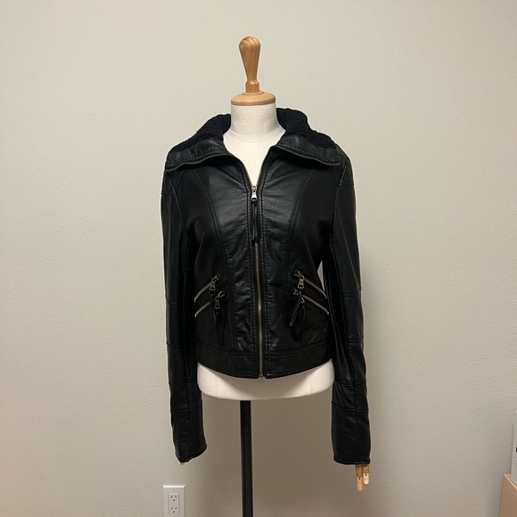 Vintage Jackets & Blazers - Vintage Faux Leather Jacket